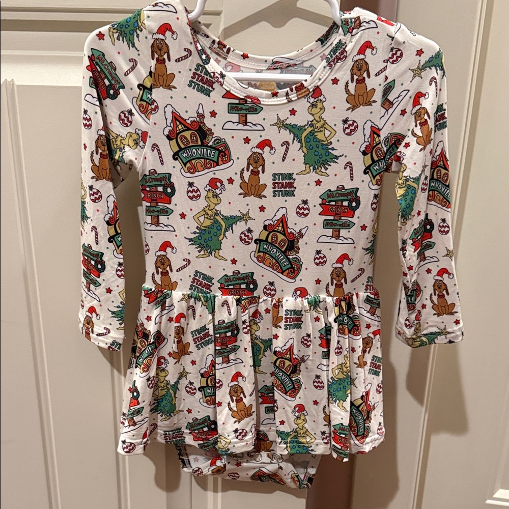 Six Southern Babes Grinch Bodysuit Dress